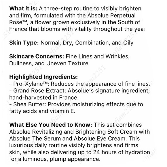 💛NEW!💛Lancôme Absolue Revitalizing & Brightening 7Pc Set BNIB! NEW! - Picture 2 of 14